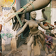 Raghubir Singh. Barber and Goddess Kali, Calcutta, West Bengal, 1987.
